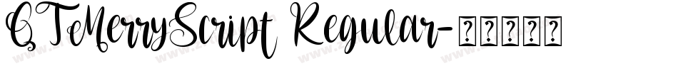 QTMerryScript Regular字体转换